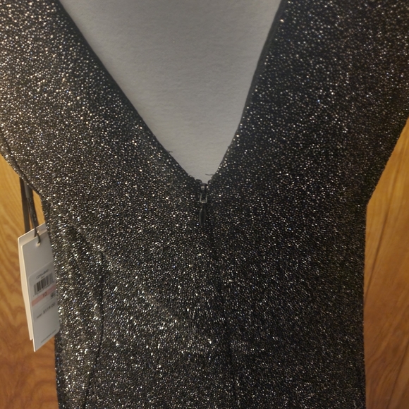 NWT Calvin Klein black dress with silver sparkles. - Picture 7 of 11